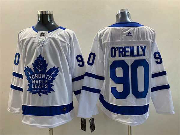 Men%27s Toronto Maple Leafs #90 Ryan O%27Reilly White Stitched Jersey